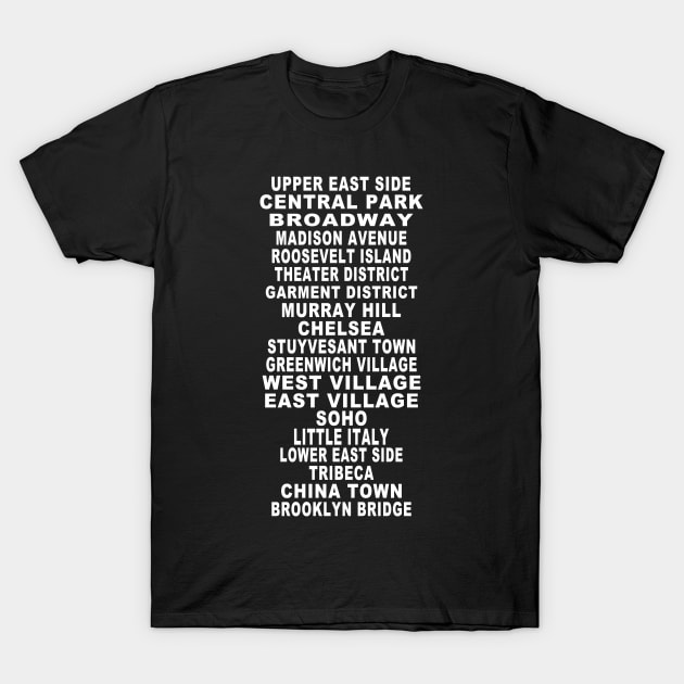 New York City Bus Roll T-Shirt by RockettGraph1cs